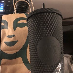 Limited Edition Matte Black Starbucks Tumbler.